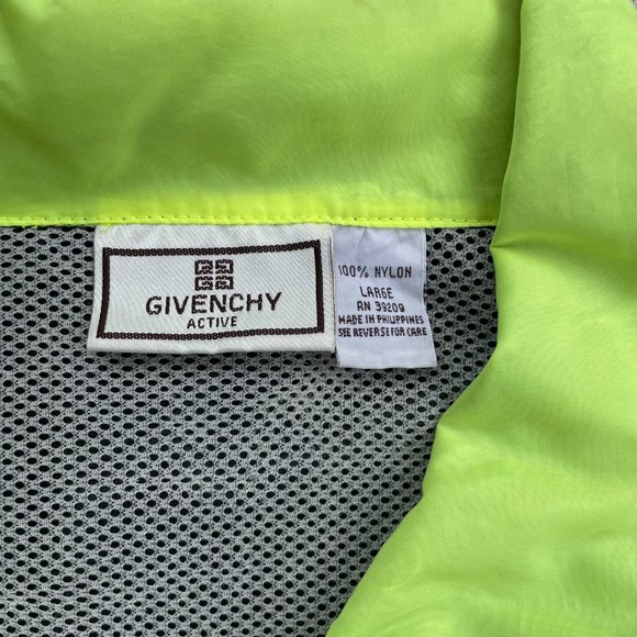 Givenchy Activewear 100% Nylon Windbreaker Full Zip Jacket - size L - Picture 5 of 8